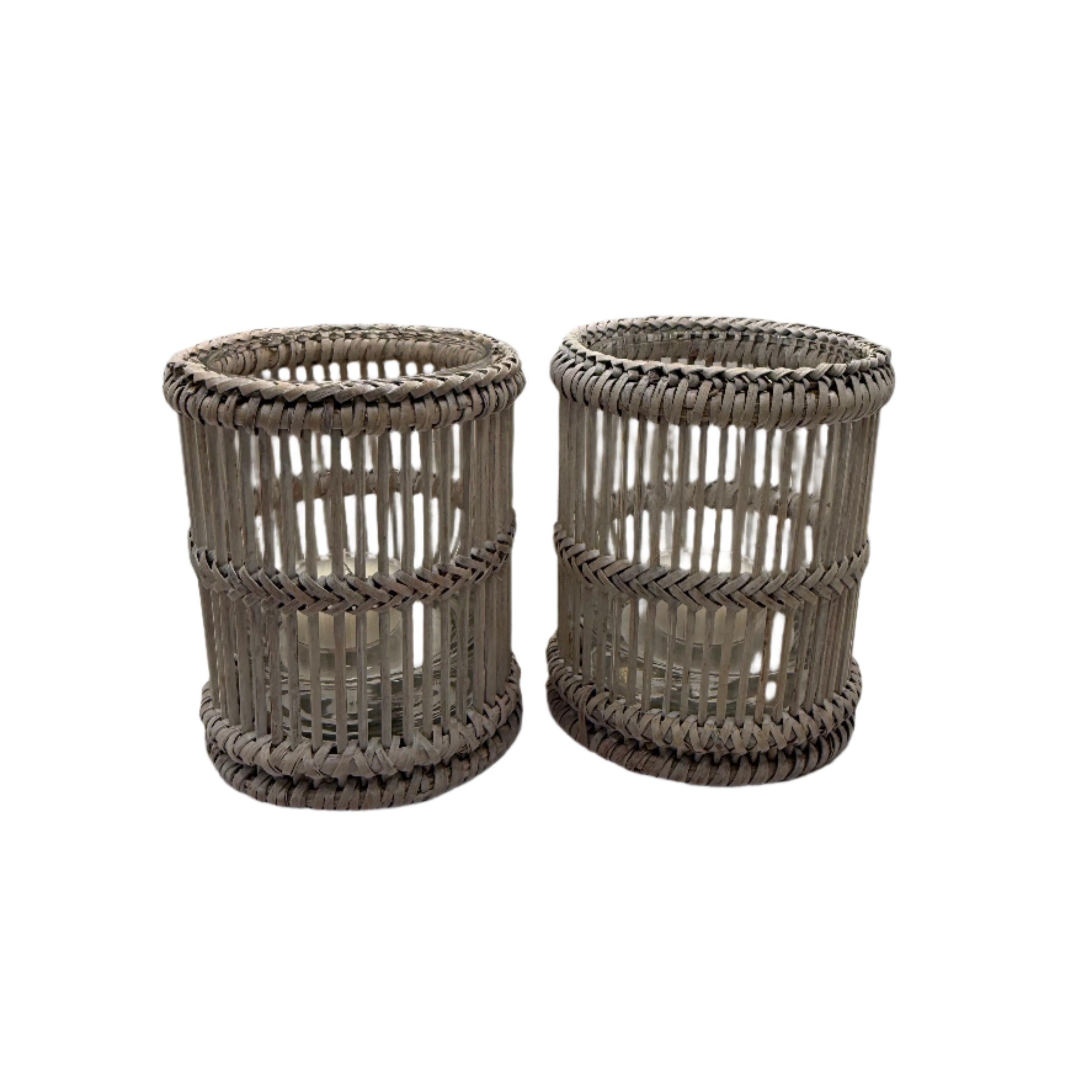 Burma Rattan Votive Holder